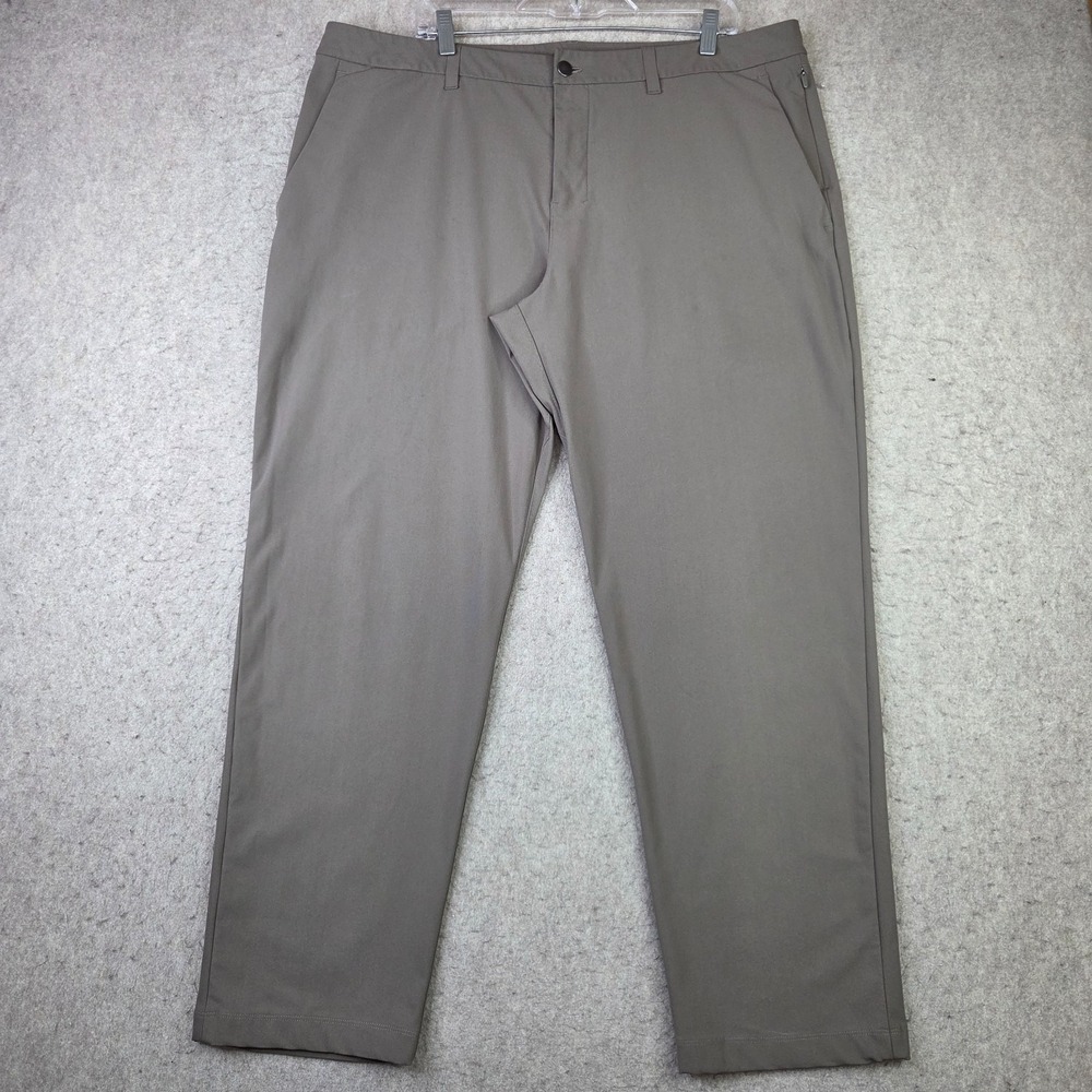 Lululemon Men's ABC Classic Fit 5 Pocket Warpstreme Pants, Olive Size 40x30